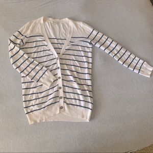Madewell ~ button up striped cardigan sweater